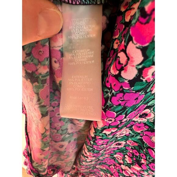 Harper Rose Floral Ruffle Sleeve/Hem Pullover Stretch Mini Dress Size 6 - Picture 5 of 5